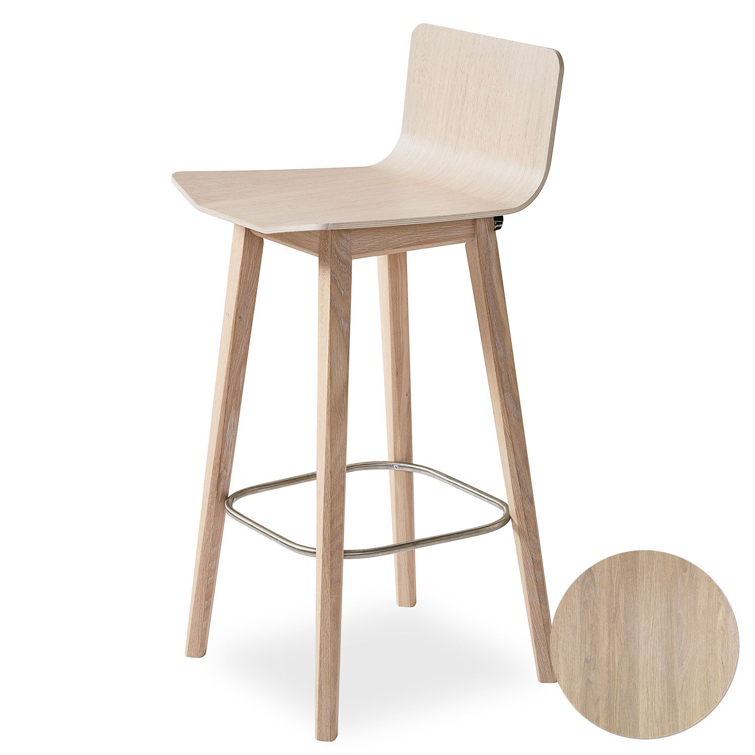 Sm808 Chair Oak Lacquer White Oil 41X42X83cm