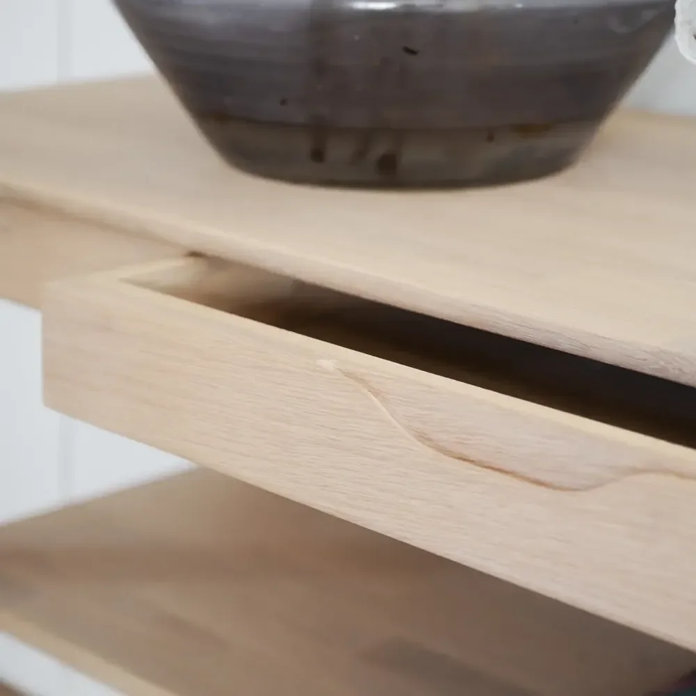 Markham console table whitepigmented oak