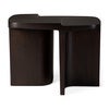 Brutalist Side table Mahogany