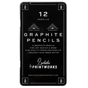 12 Colour pencils - Graphite