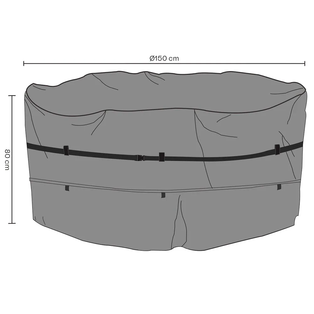Furniture cover Dining group Round 150x80 Premium