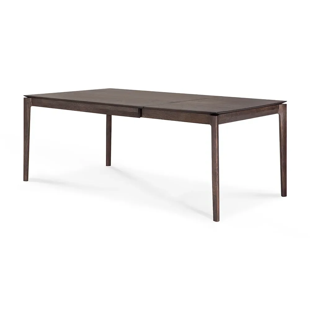 Bok Dining table 90x140-220 cm Brown varnished oak
