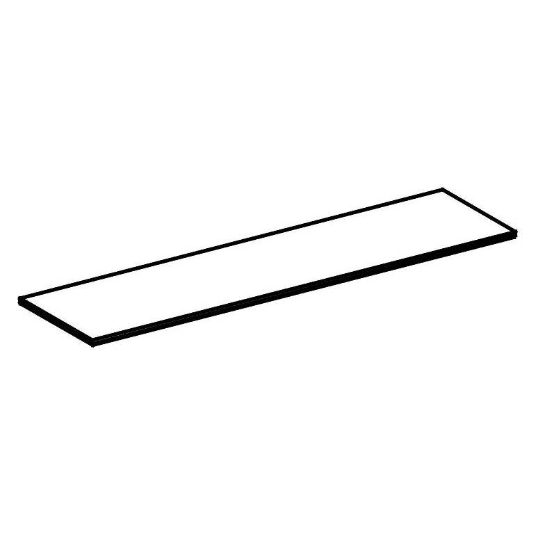 40004 Top panel Black Nano laminate 166X39X2cm