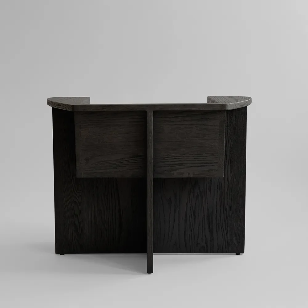 Brutus Lounge Chair - Coffee Black Oak