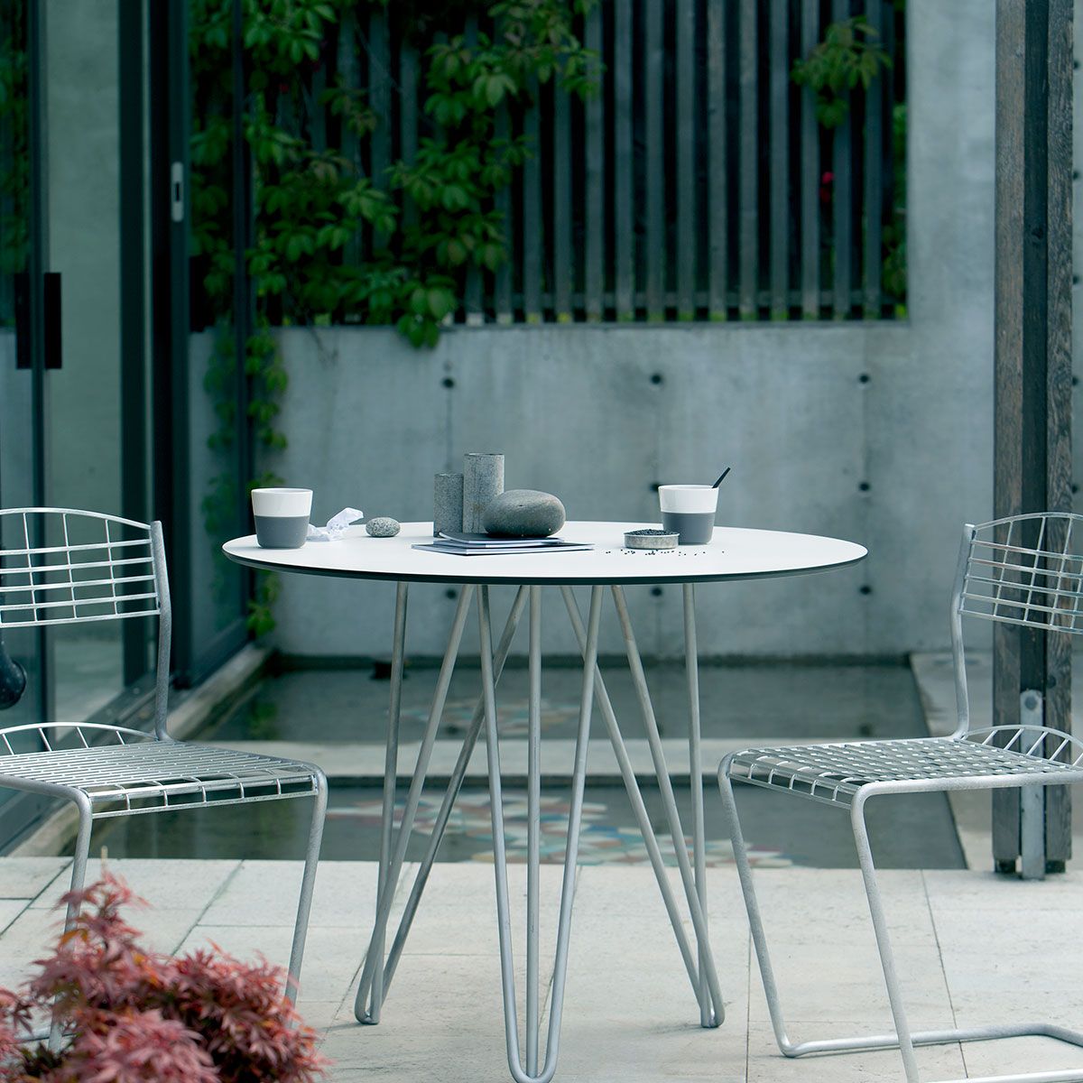 High Tech Dining Group Ø90Cm Black