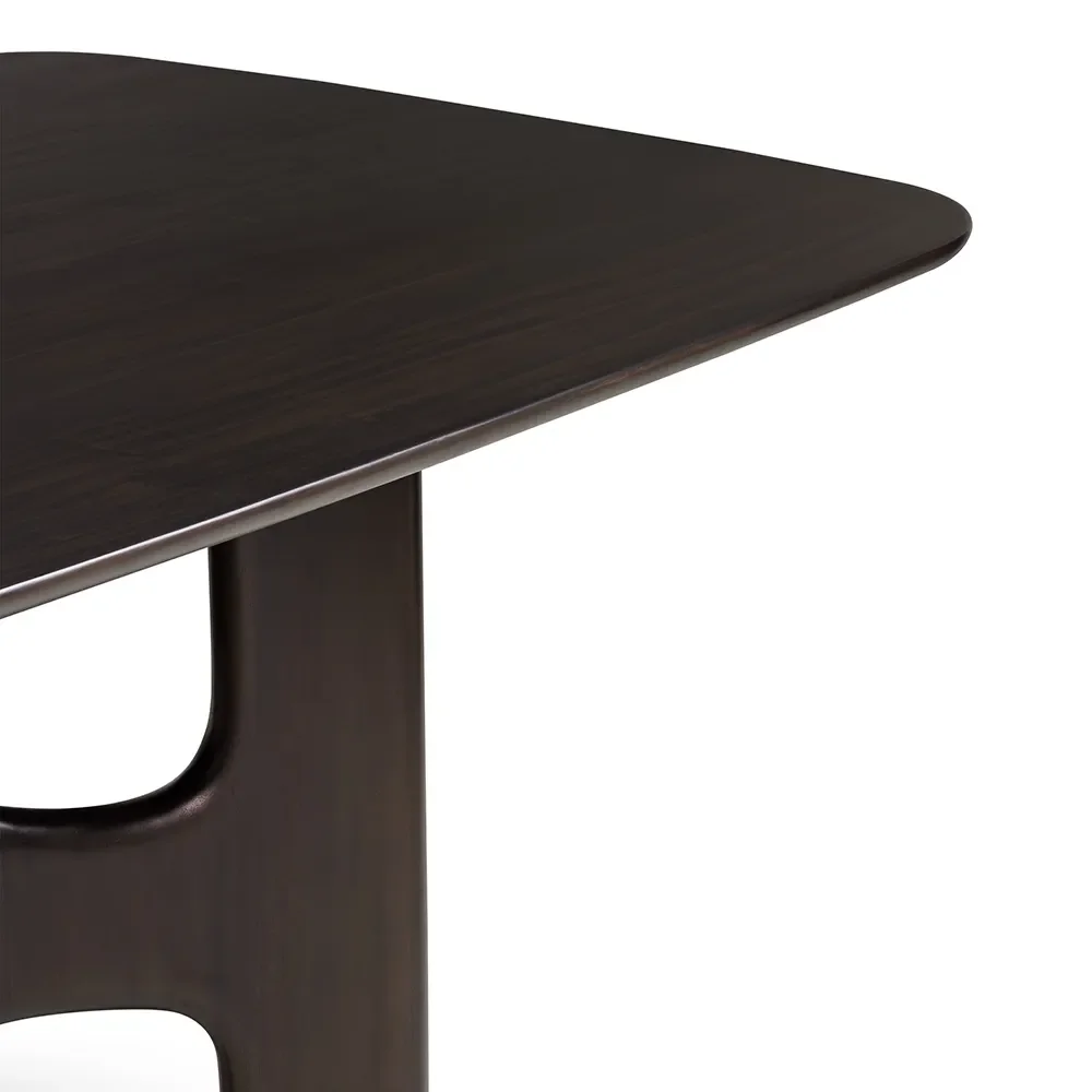 Flow dining table 110x200 cm Mahogany