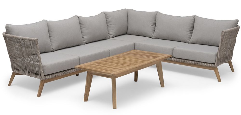 Himmelsnäs Corner Sofa Teak/Beige