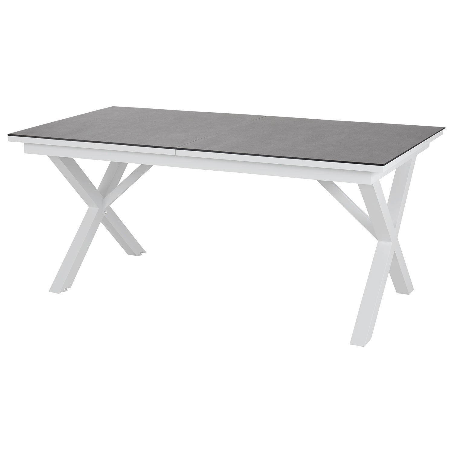 Hillmond extendable table 100x166-226 cm white/grey