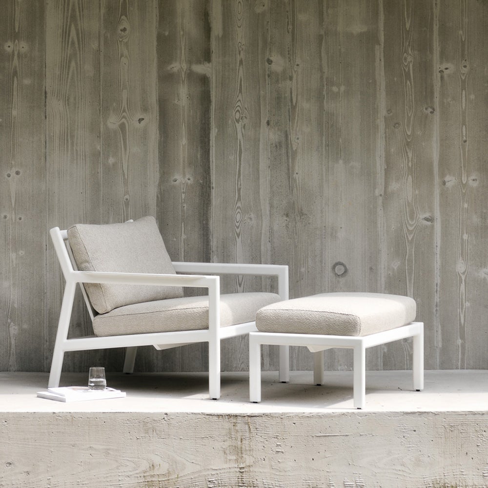 Jack Lounge Chair White/Off White 