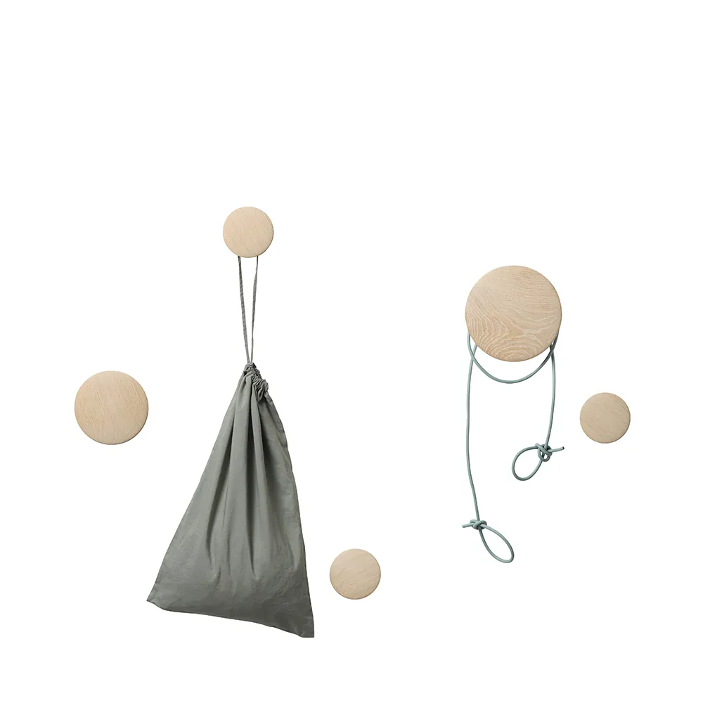 Dots Wood Set of 5 - Black