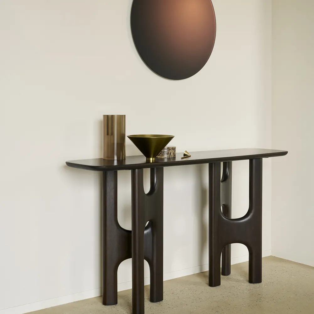 Console Table Flow Rose Brown