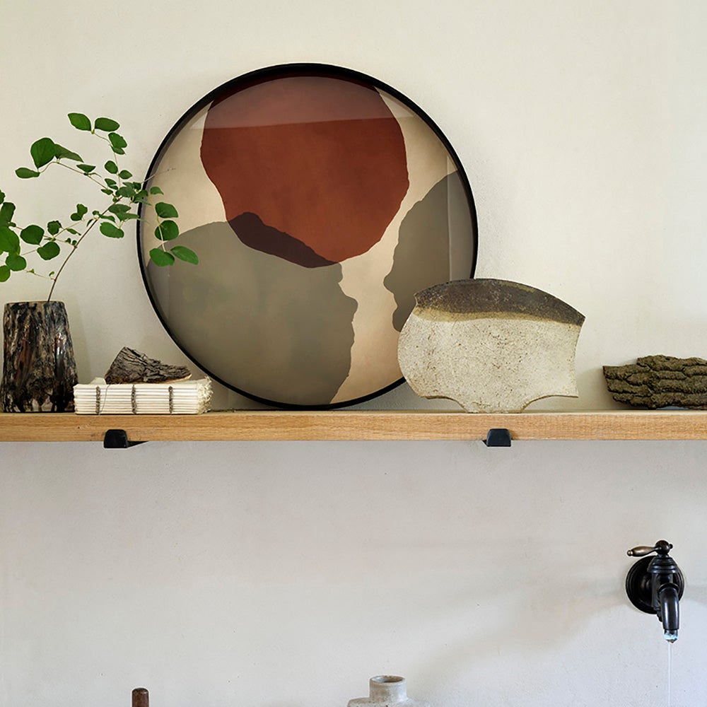 Overlapping Dots Tray Ø61 cm