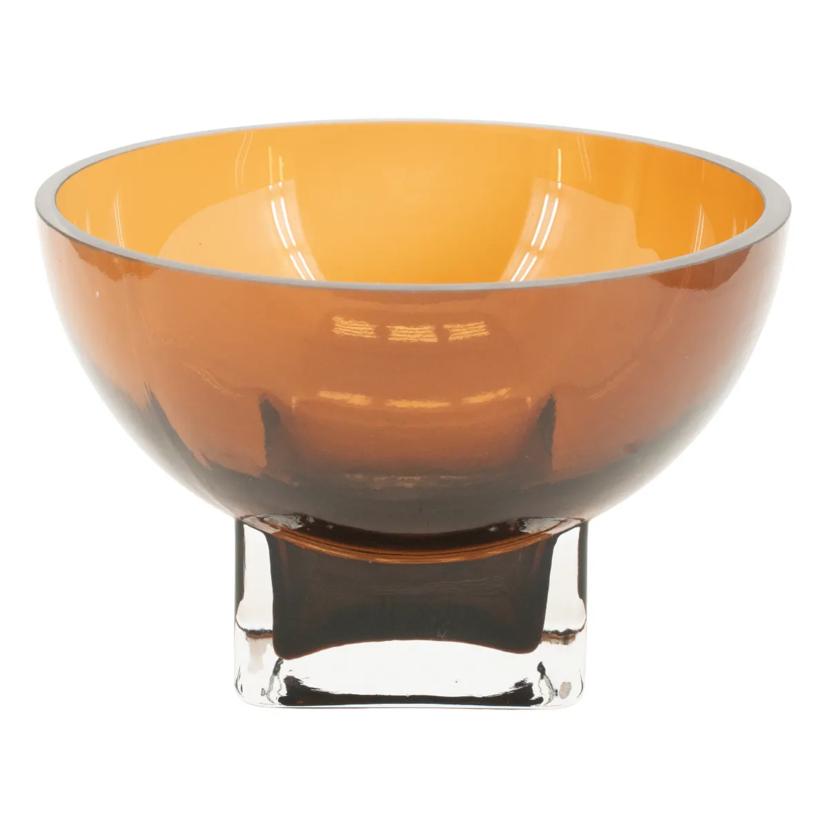 Vea bowl 20x20x13 cm glass brown