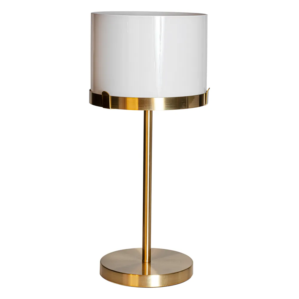 Marcel table lamp brass/white