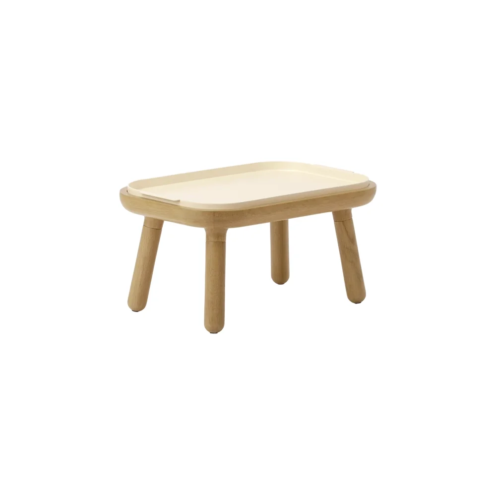 Paff Side Table Oak/Pearl White