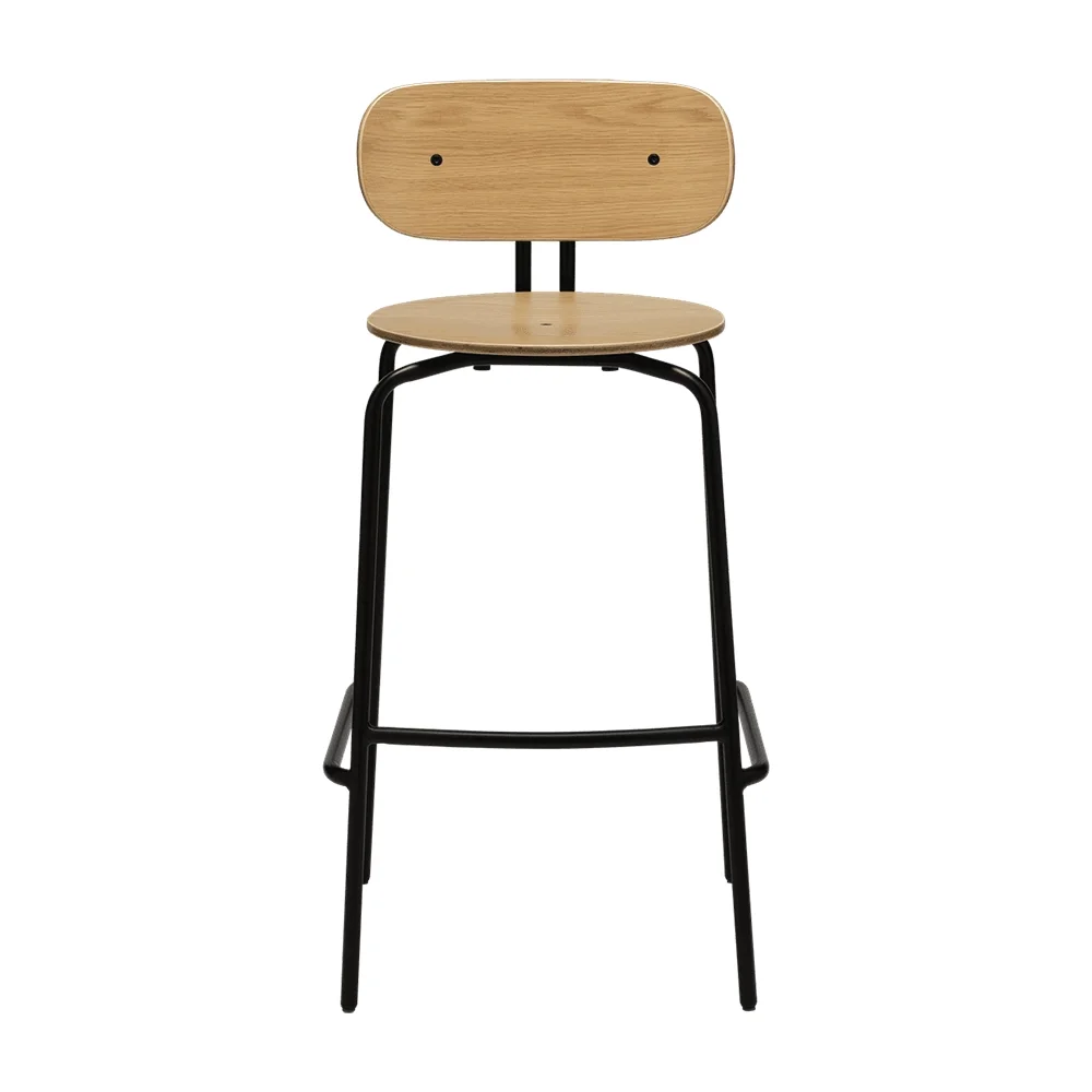 Curious Bar Stool Oak/Black