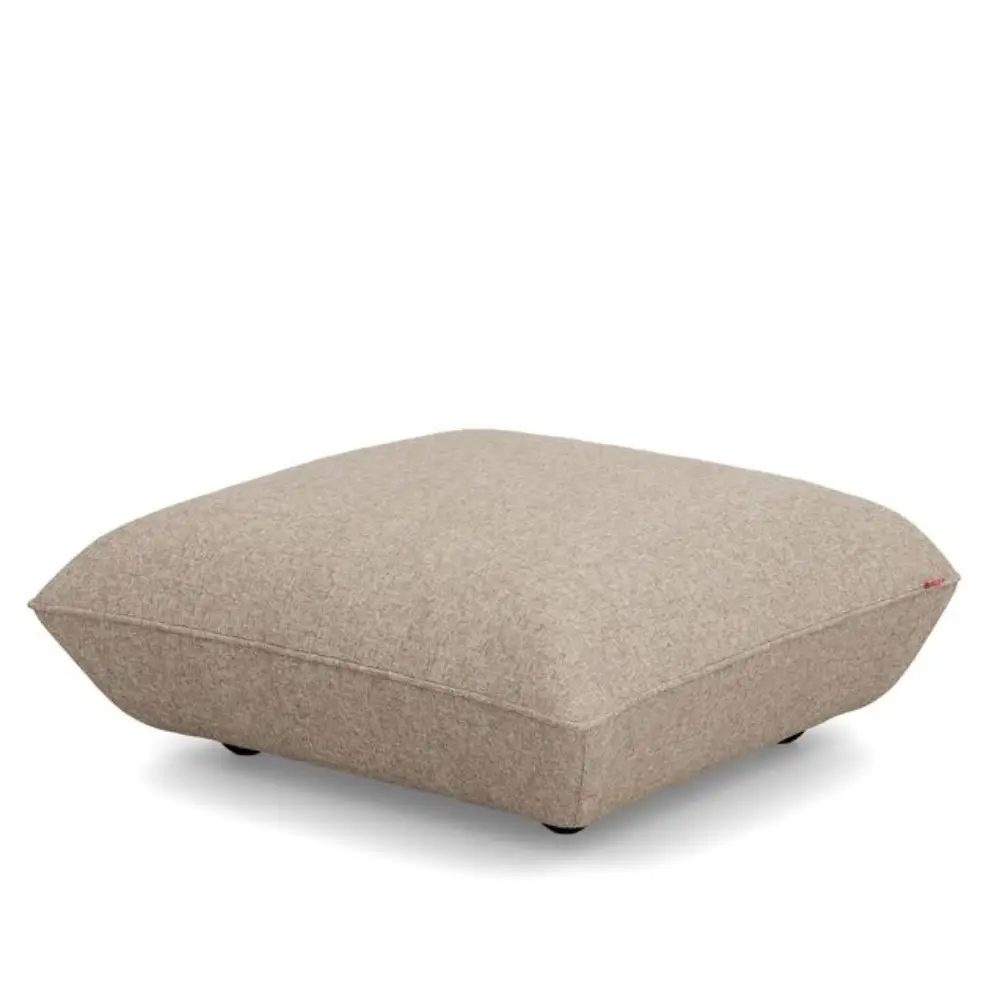 sumo hocker boucle recycled brown