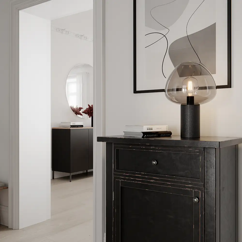 Cozy Table Lamp Black/Grey