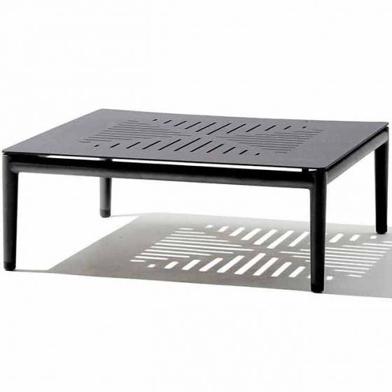 Conic Coffee Table 75X75 cm Lava Grey, Aluminium