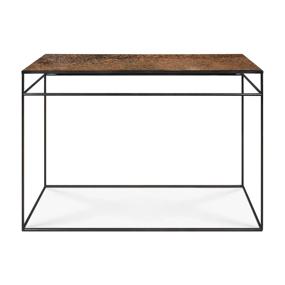 Aged Console table Bronze Copper 