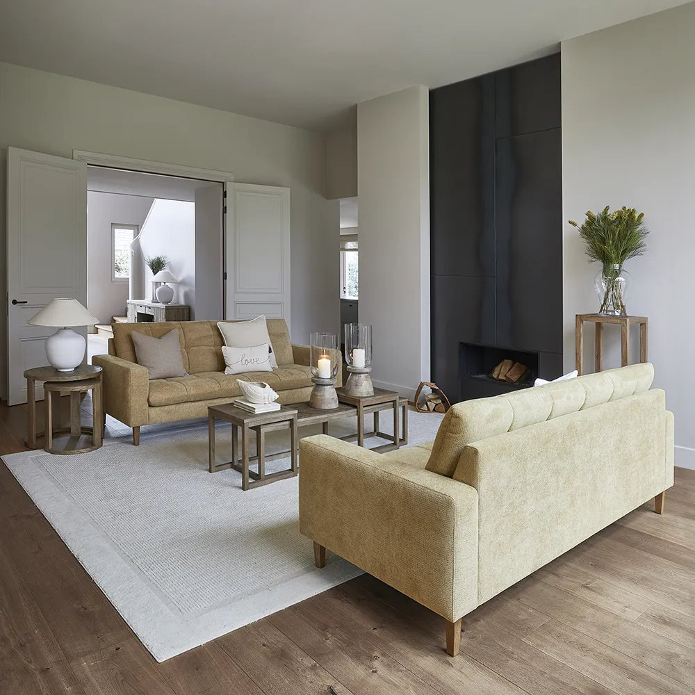 Recycled Oak Side Table Astoria Set of 2