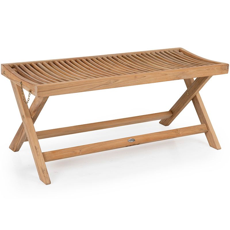 Turin bench 40x105 cm natural teak