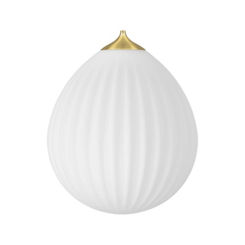 Around the World Lampshade Ø35 cm White/Brushed Bras