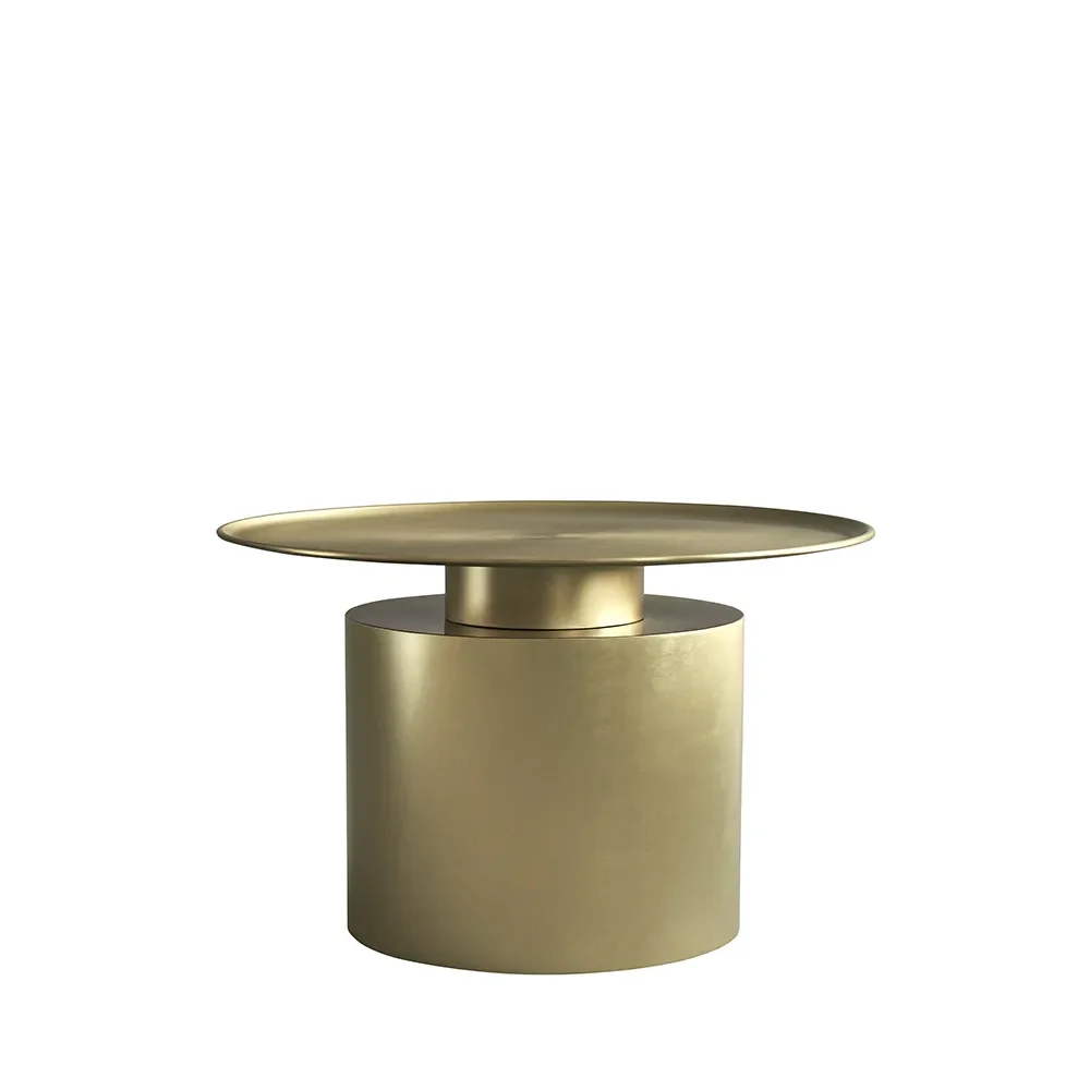 Pillar Table, Low - Brass