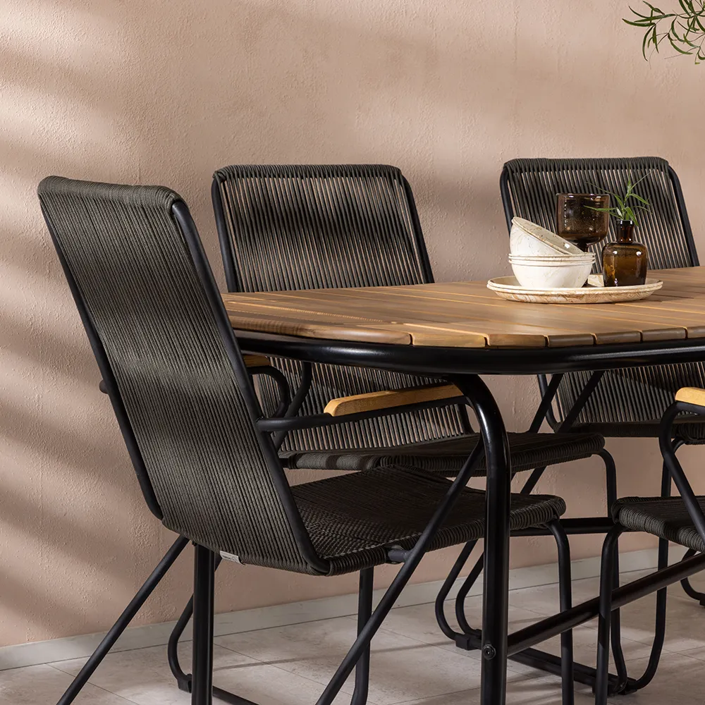 Bois Dining Chair Dark Grey 2-pack