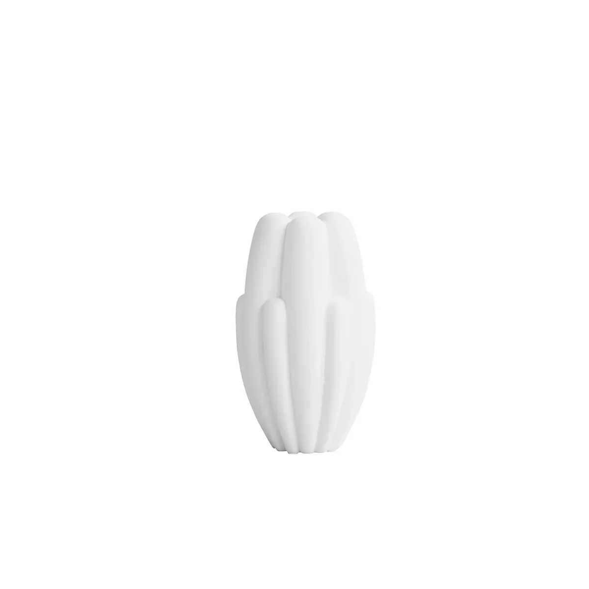 Handmade Vase Bloom Slim Mini Bone White H34 cm