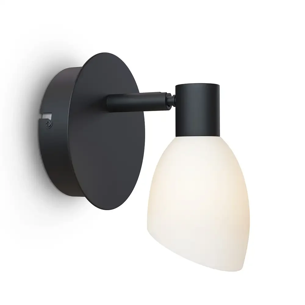Cut wall light black G9