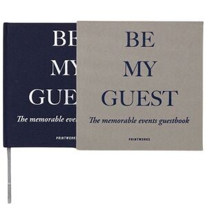Guest Book - Grey/Navy