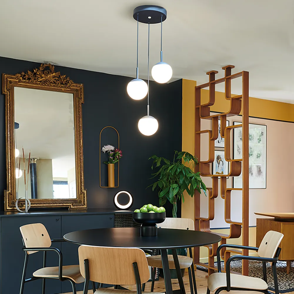 Mooon! Triple ceiling light Black Cherry