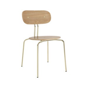 Curious Dining Chair Oak/Brass