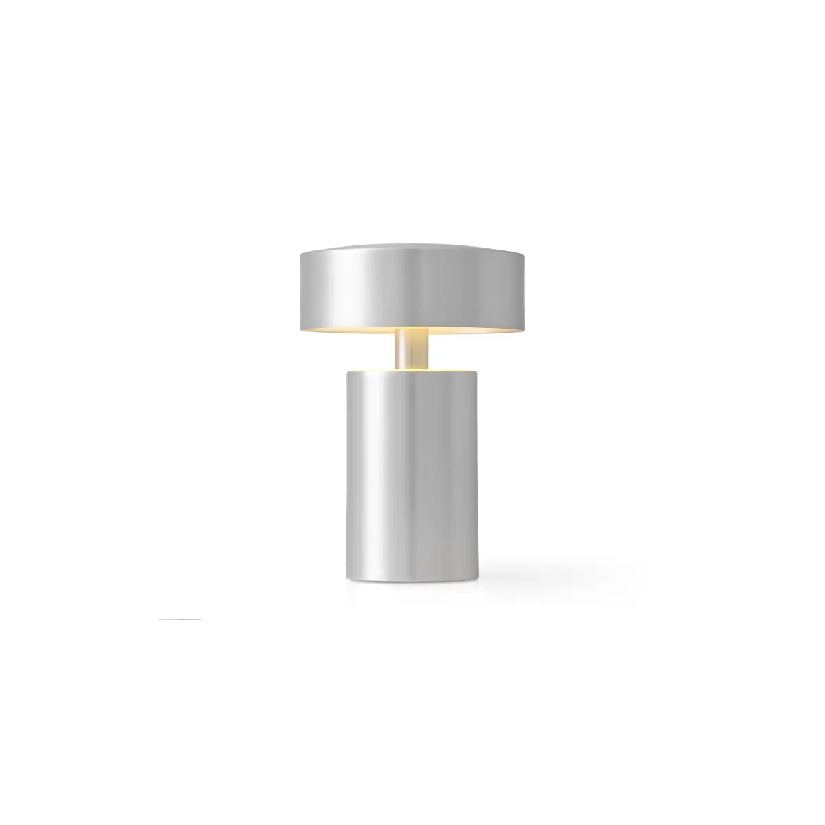 Column Portable Lamp, Brushed Aluminum