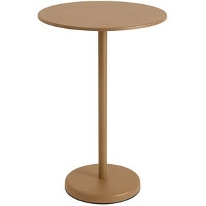 Linear Steel Bar table Ø70 cm Burnt Orange 