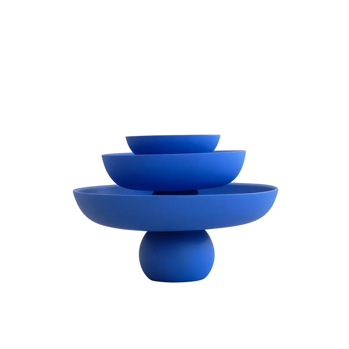 Hand-painted Decorative Bowl Baburu Mini Marrakech Blue Ø 20 cm