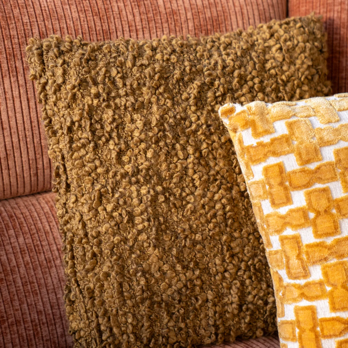 Pillow Vista - mustard 50x50 cm