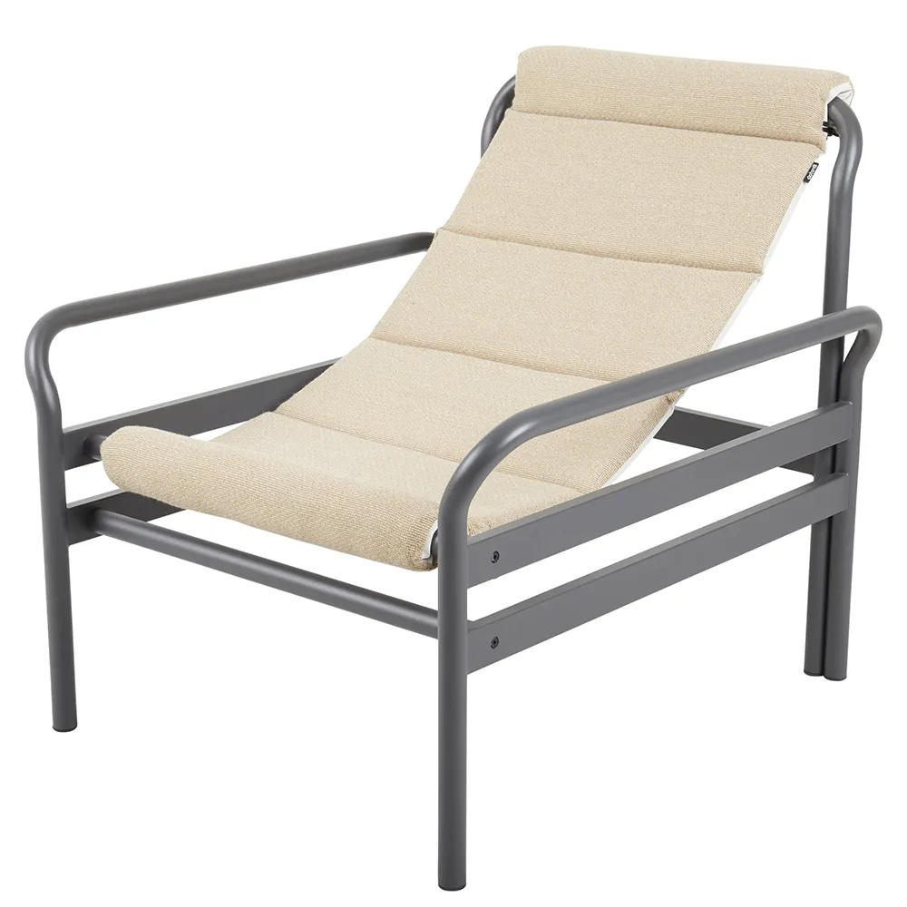 Sling armchair Anthracite/Barley