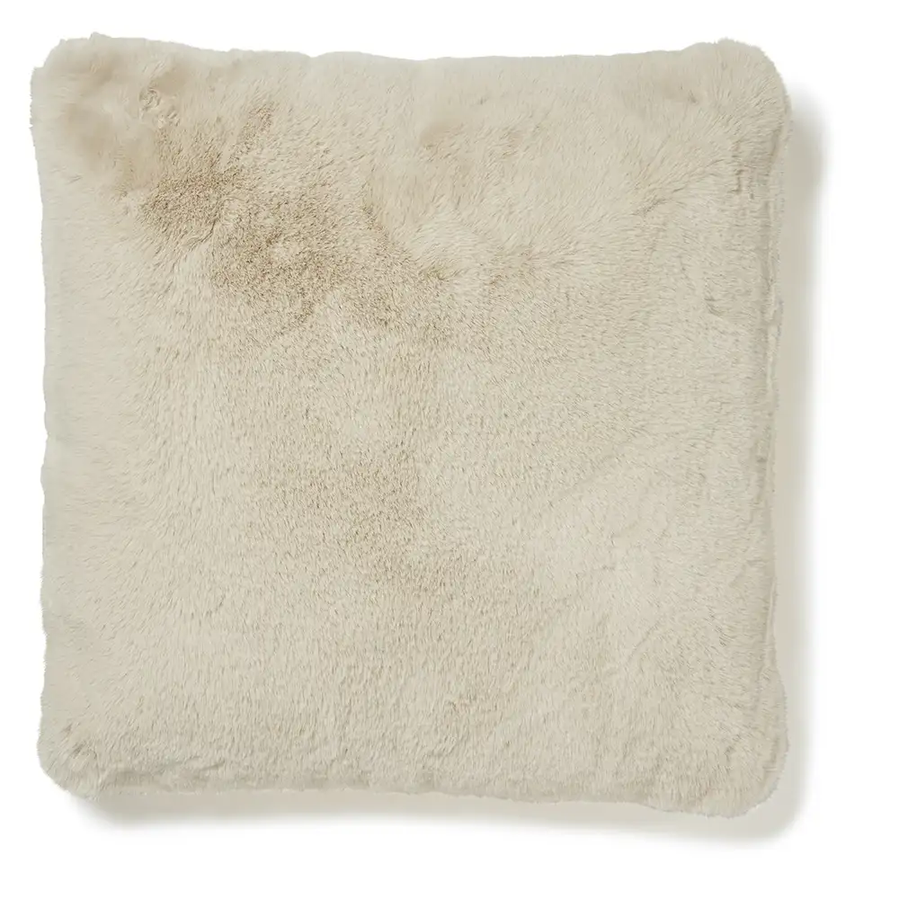 Fluffy Cushion Cover 45x45 cm Beige