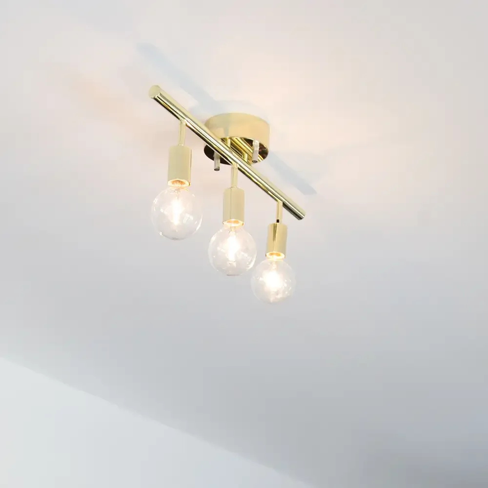 Row ceiling rail brass