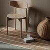 Calm Kelim Mat 80x200 cm- Dark Sand/Off-white