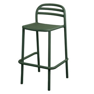 Bliss barchair, stackable Dark green, aluminium