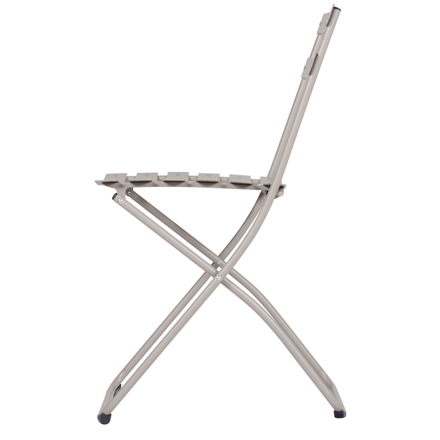 Spring chair cappuchino steel