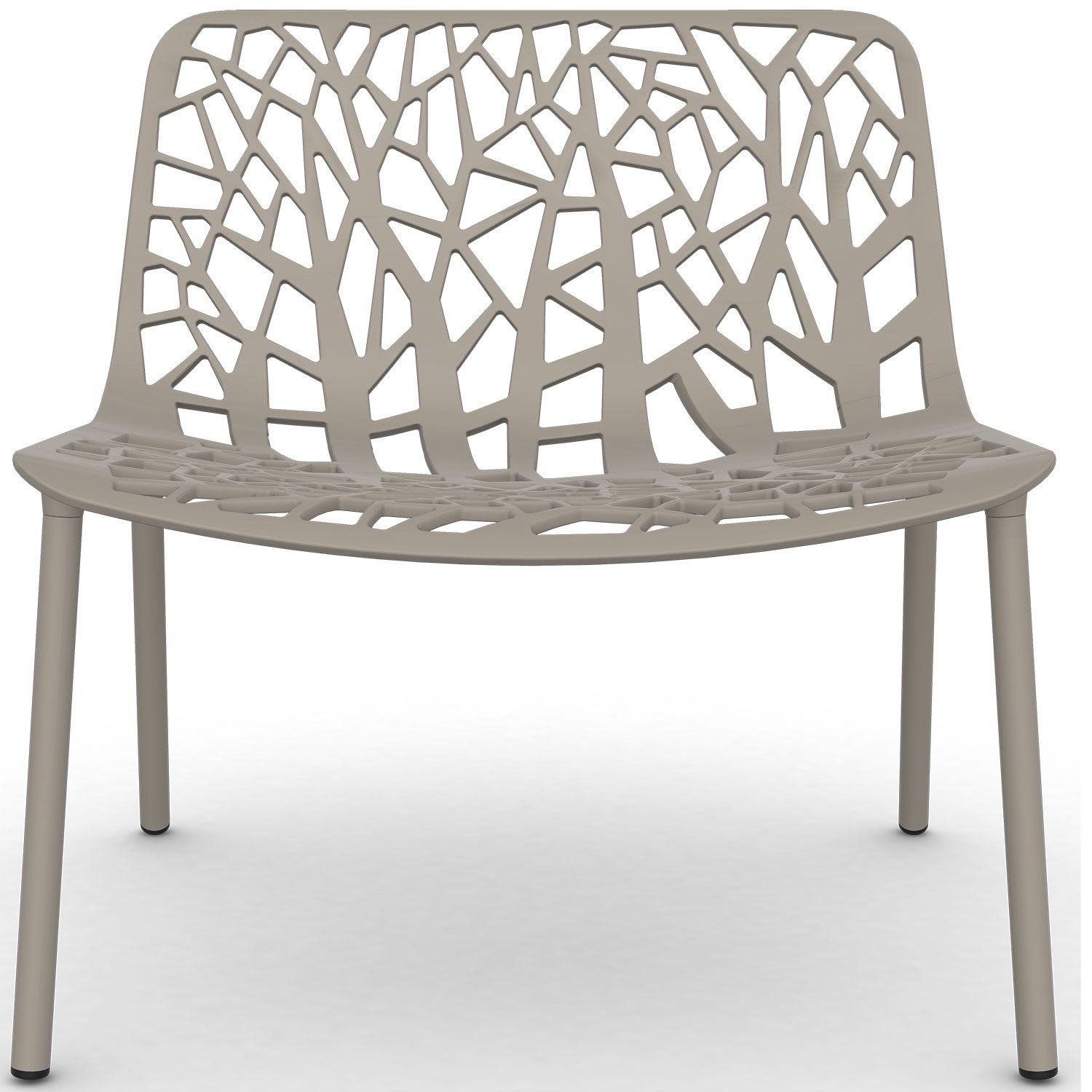 Forest lounge armchair Pearly Gold