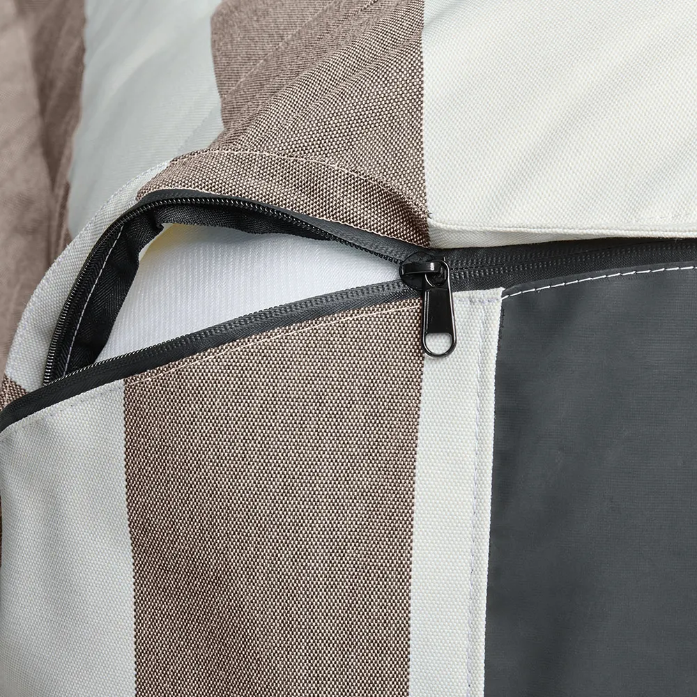 The BonBaron outdoor stripe cacao