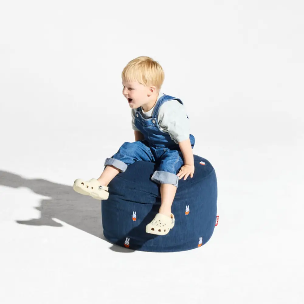 point cord pouf x Miffy deep blue