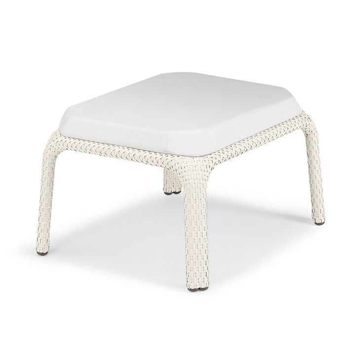 Seashell footstool white