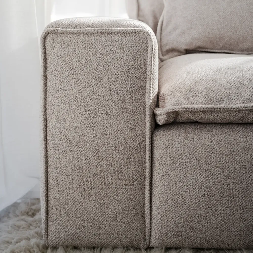 Rawlins 3-seater sofa fabric Bobby beige