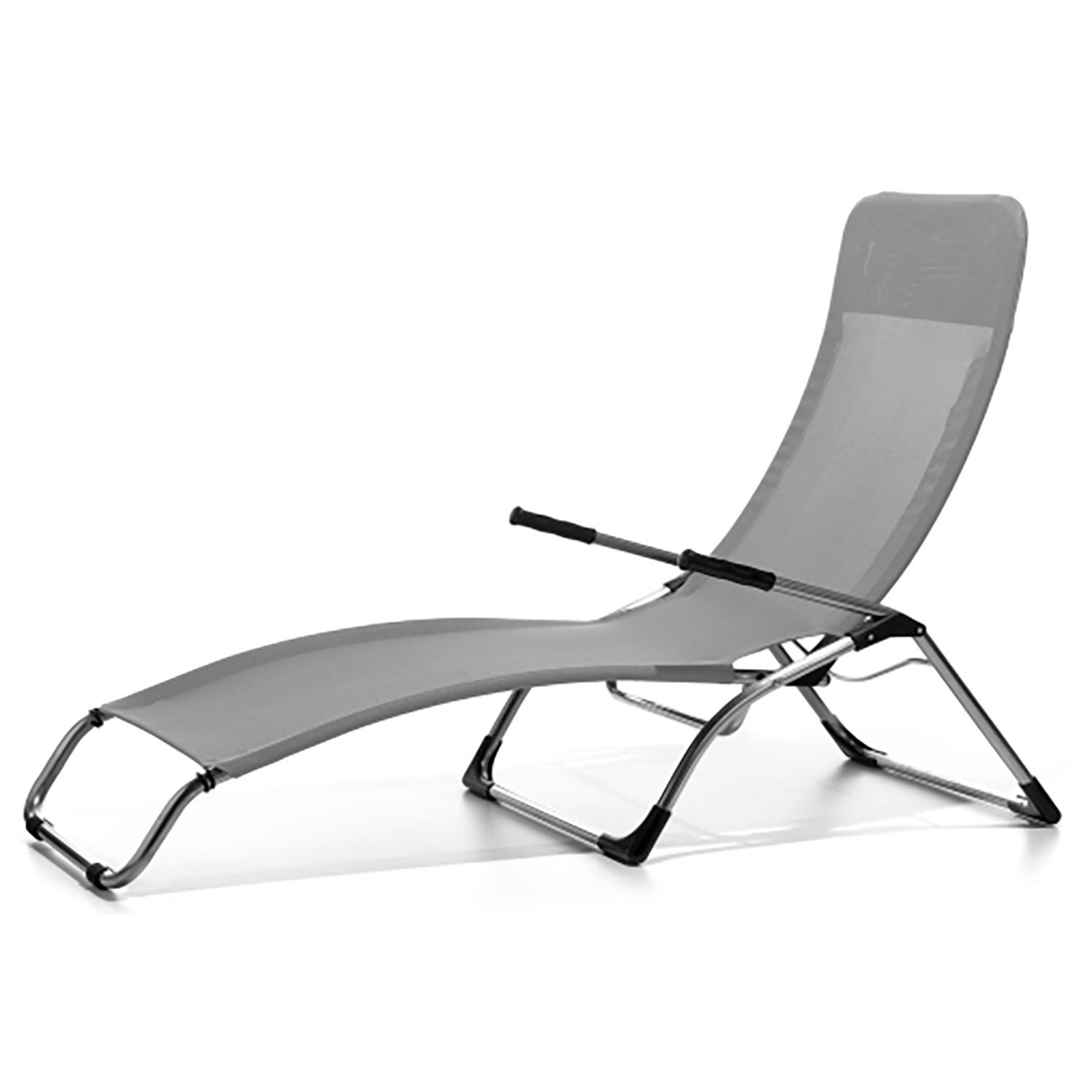 Samba sunbed grey aluminium/textilene